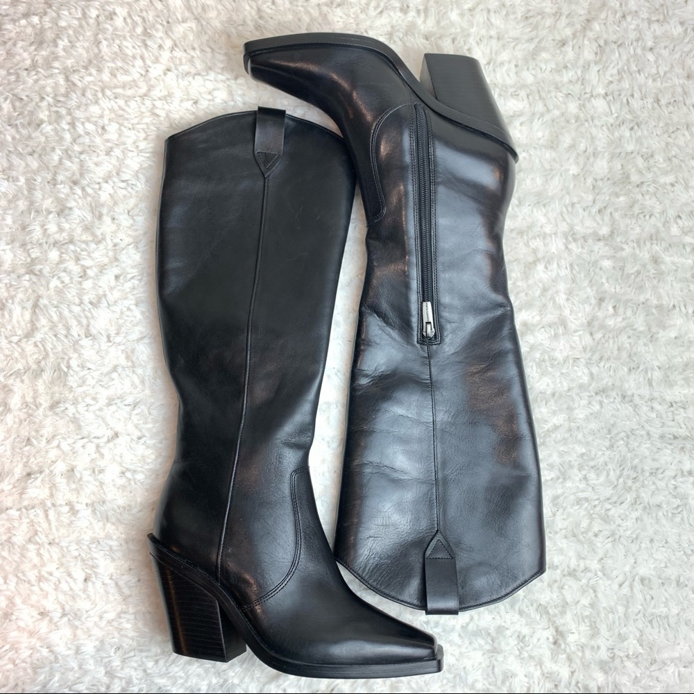 NEW Vince Camuto Afelia Knee High Boot in Black Leather . New without box. - Picture 2 of 16